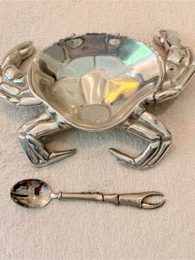 Mariposa Polished Silver Crab Dish Crsb Claw Serving Spoon
